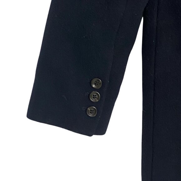 A.P.C. APC Rue Madame Paris Mens Wool Dark Navy Blue Peacoat Jacket Size XS - Picture 6 of 8